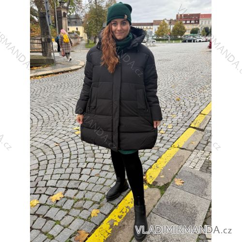 Bunda zimná dámska nadrozmer (70-80) POLSKÁ MÓDA PMW25V806