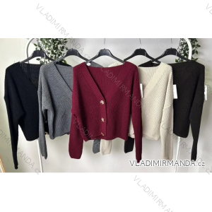 Sveter pletený na gombíky dlhý rukáv dámsky (S/M/L ONE SIZE) TALIANSKA MÓDA IMPLP2522785080