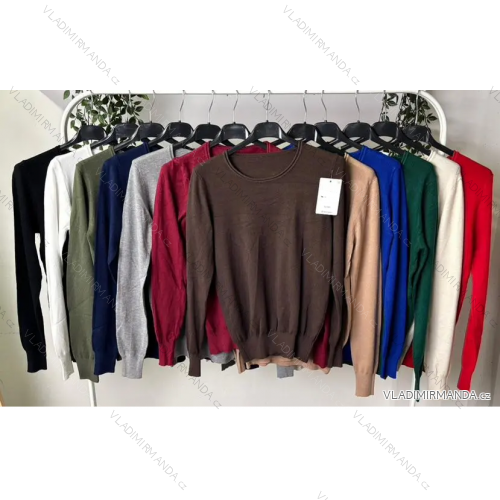 Sveter tenký dlhý rukáv dámsky (S/M/L ONE SIZE) TALIANSKA MÓDA IMPLP2432010050