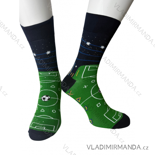 Ponožky veselé obrázkové slabé pánske pre futbalistov (41-43,44-46) POLSKÁ MODA DPP250817