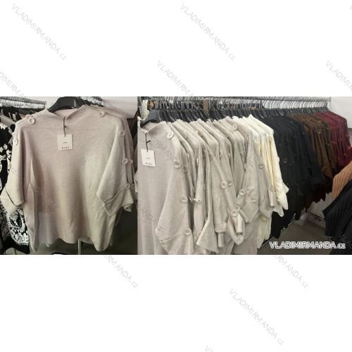Sveter tenký 3/4 dlhý rukáv dámsky (XS/S/M ONE SIZE) TALIANSKA MÓDA IMM25M8214