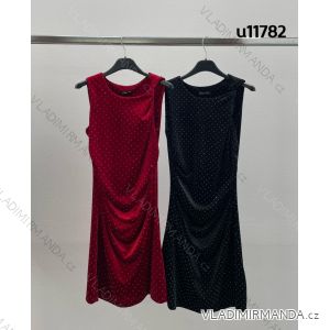 Šaty spoločenské bez rukávu dámske (XS/S/M ONE SIZE) TALIANSKA MÓDA IMM25M11782