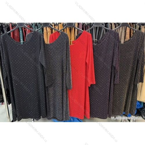 Šaty spoločenské dlhý rukáv dámske (XS/S/M ONE SIZE) TALIANSKA MÓDA IMM25M6097