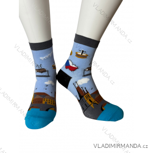Ponožky veselé praha, karlov most unisex (38-40,41-43,44-46) POLSKÁ MÓDA DPP22037