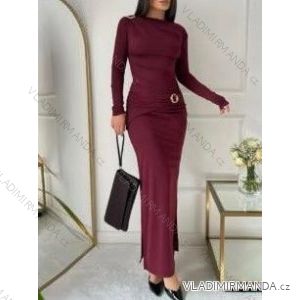 Šaty dlhé elegantný dlhý rukáv dámske (XS/S/M ONE SIZE) TALIANSKA MÓDA IMM25M43307
