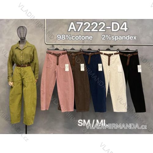 Nohavice s opaskom dámske (XS/S/M ONE SIZE) TALIANSKA MÓDA IMM25M7222