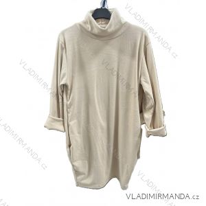 Šaty teplé s rolákem dlouhý rukáv dámské (XS/S/M ONE SIZE) ITALSKÁ MÓDA IMM25M24858
