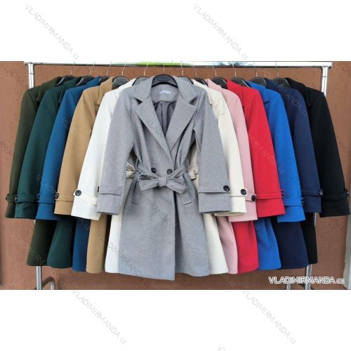 Kabát slabý s opaskom dlhý rukáv dámsky (XS/S/M ONE SIZE) TALIANSKA MÓDA IMM25M22344