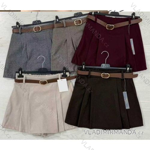 Sukňa krátka s opaskom dámska (XS/S/M ONE SIZE) TALIANSKA MÓDA IMM25M18809