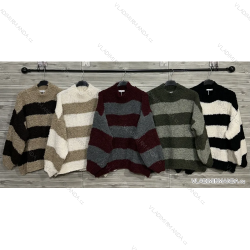 Sveter pletený dlhý rukáv dámsky (S/M/L ONE SIZE) IMPOZ25YNK-85244