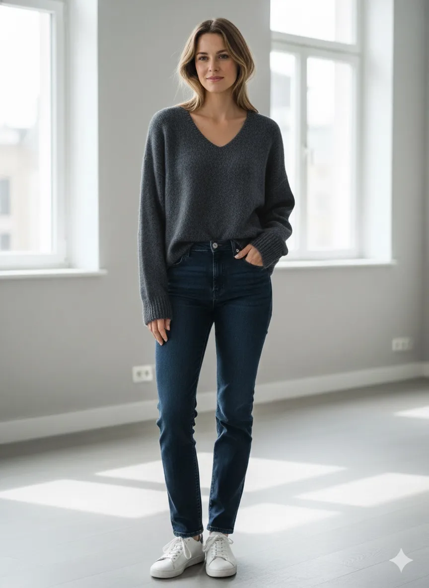 Sveter tenký dlhý rukáv dámsky (S/M/L ONE SIZE) IMPOZ25JR-16009