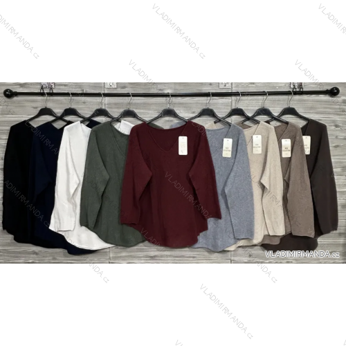 Sveter tenký dlhý rukáv dámsky (S/M/L ONE SIZE) IMPOZ25XDJ-8578