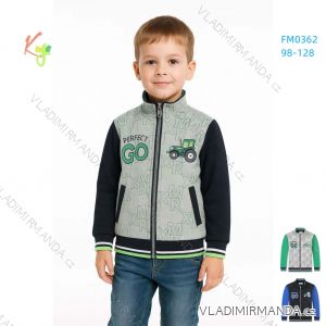 Mikina teplá dlhý rukáv detská chlapčenská (98-128) KUGO FM0362