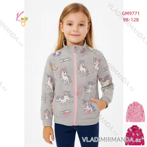 Mikina teplá dlhý rukáv detská dievčenská (98-128) KUGO GM9771