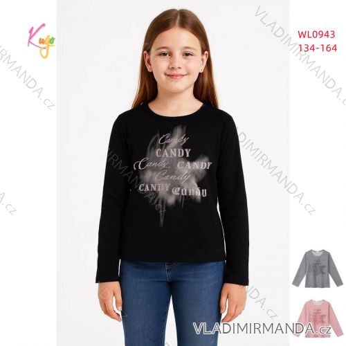 Tričko teplé dlhý rukáv dorast dievčenské (134-164) KUGO WL0943