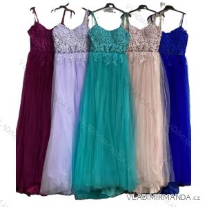 Šaty maturitné spoločenské na ramienka dámske (S/M/L ONE SIZE) TALIANSKA MÓDA IMC25519