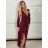 Šaty elegantný dlhý rukáv dámske (S/M/L ONE SIZE) TALIANSKA MÓDA IMM25M42722