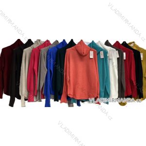 Sveter úpletový s rolákom dlhý rukáv dámsky (S/M/L ONE SIZE) TALIANSKA MÓDA IMC25530