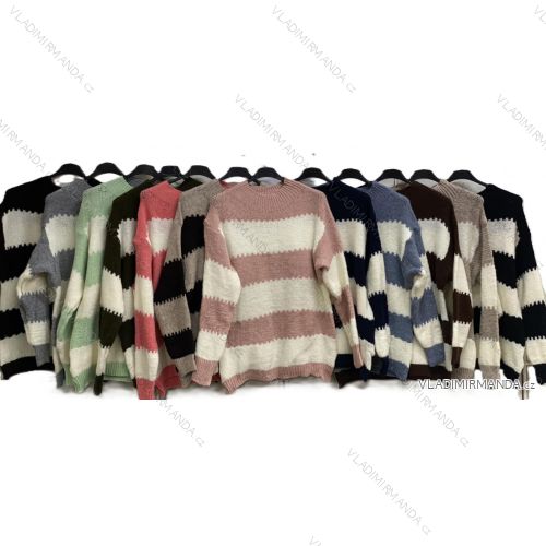 Sveter úpletový s rolákom dlhý rukáv dámsky nadrozmer (46/48/50/ ONE SIZE) TALIANSKA MÓDA IMC25561