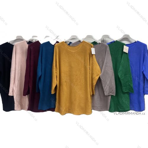 Tunika teplá dlhý rukáv dámska nadrozmer (54/56/58 ONE SIZE) TALIANSKA MÓDA IMC25565