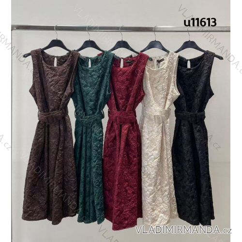 Šaty spoločenské elegantné trblietavé bez rukávov dámske (XS/S/M ONE SIZE) TALIANSKA MÓDA IMM25M11613