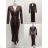 Šaty elegantný dlhý rukáv dámske (S/M/L ONE SIZE) TALIANSKA MÓDA IMM25M42722