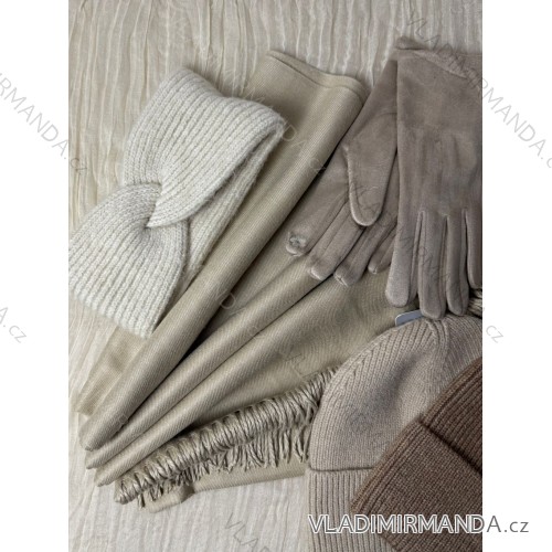 Čelenka pletená zimná dámska (ONE SIZE) LIS25HB25001/DUR ONE SIZE béžová
