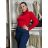 Sveter tenký s rolákom dlhý rukáv dámsky HANNAH (S/M/L ONE SIZE) TALIANSKA MÓDA IMPLP2532030050