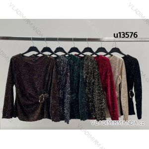 Tunika trblietavá dlhý rukáv dámska (XS/S/M ONE SIZE) TALIANSKA MÓDA IMM25M13576