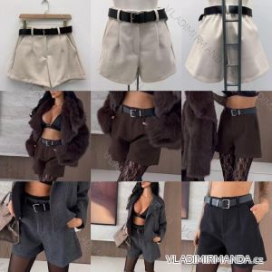 Kraťasy šortky elegantné s opaskom dámske (XS/S/M ONE SIZE) TALIANSKA MÓDA IMM25M13100
