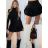 Sukňa krátka trblietavá dámska (XS/S/M ONE SIZE) TALIANSKA MÓDA IMM25M25136