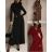 Šaty spoločenské elegantný dlhý rukáv dámske (XS/S/M ONE SIZE) TALIANSKA MÓDA IMM25M44608