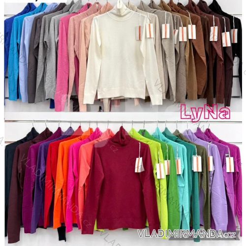 Sveter úpletový s rolákom dlhý rukáv dámsky (S/M/L ONE SIZE) IMWDL2510272