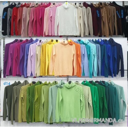 Sveter úpletový s rolákom dlhý rukáv dámsky (S/M/L ONE SIZE) IMWDF255545