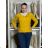 Svetr úpletový na knoflíky dlhý rukáv dámsky SANDY (S/M/L) TALIANSKA MODA IMM255818-18/DUR S/M/L žlutá hořčicová