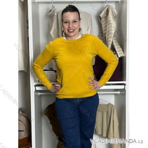 Svetr úpletový dlouhý rukáv dámský (S/M/L ONE SIZE)  EXTRAME ITALSKá MóDA IMM22Fd5816