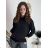 Mikina oversize s kapucňou dlhý rukáv dámska ILONA  (S/M/L ONE SIZE) TALIANSKA MÓDA IMWDZ251111