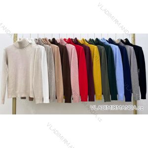 Sveter úpletový s rolákom dlhý rukáv dámsky (S/M/L ONE SIZE) TALIANSKA MÓDA IMWKK2511756