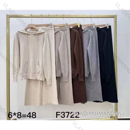 Súprava tepláková mikina dlhý rukáv a tepláky dámske (S/M/L ONE SIZE) TALIANSKA MÓDA IMWKK2511758