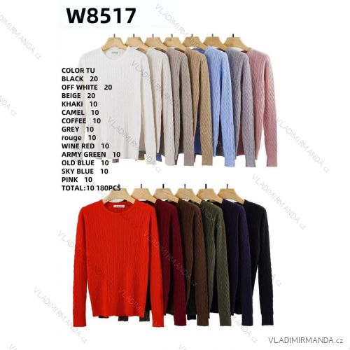 Sveter teplý dlhý rukáv dámsky (S/M/L ONE SIZE) TALIANSKA MÓDA IMWKK2511767