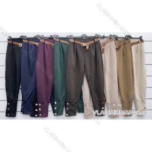 Nohavice elegantné s opaskom dámske (S/M/L ONE SIZE) TALIANSKA MÓDA IMWKK2511775