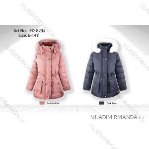 Bunda zimní s kapucí dlouhý rukáv dívčí (6-14let) SEZON SEZ25FD-823