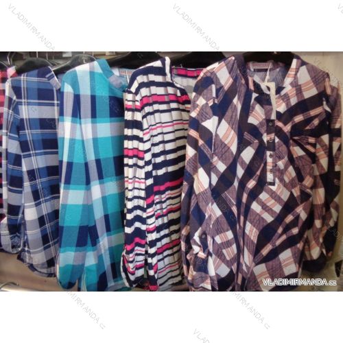 Košeľa dlhý rukáv dámska (m-3XL / 46-54) Benter 57510
