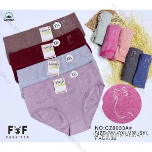 Nohavičky bavlnené dámske nadrozmer (2XL-5XL) FNF25CZ8033A