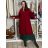 Kabát teplý oversize dlhý rukáv dámsky (M/L/XL ONE SIZE) TALIANSKA MÓDA IMD25260