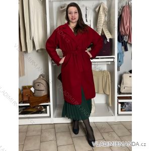 Kabát teplý oversize dlhý rukáv dámsky (M/L/XL ONE SIZE) TALIANSKA MÓDA IMD25260