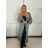 Cardigan dlhý pletený dlhý rukáv dámsky (S/M/L ONE SIZE) TALIANSKA MÓDA IMPLI258091/DU -   čierna -   S/M/L