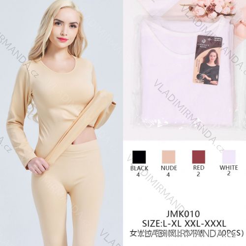 Tričko bezšvové thermo dlhý rukáv dámske nadrozmer (L - 3XL) GREENICE GRE25JMK010