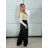 Nohavice elegantné dámske (S/M/L ONE SIZE) TALIANSKA MÓDA IMM25M18172