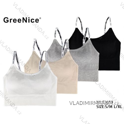 Croptop na ramienka dámsky (S/M - L/XL) GREENICE GRE25T3059
